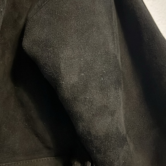 Vintage Christia Hana K Suede Fur Black Coat - Picture 17 of 17